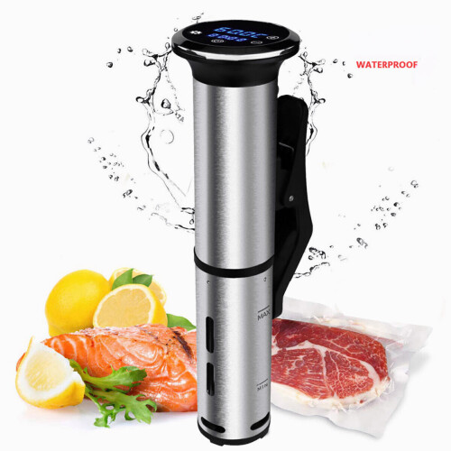 Waterproof Sous Vide Cooker Thermal Immersion Circulator 1200W LED Digital Timer Temperature Display 2