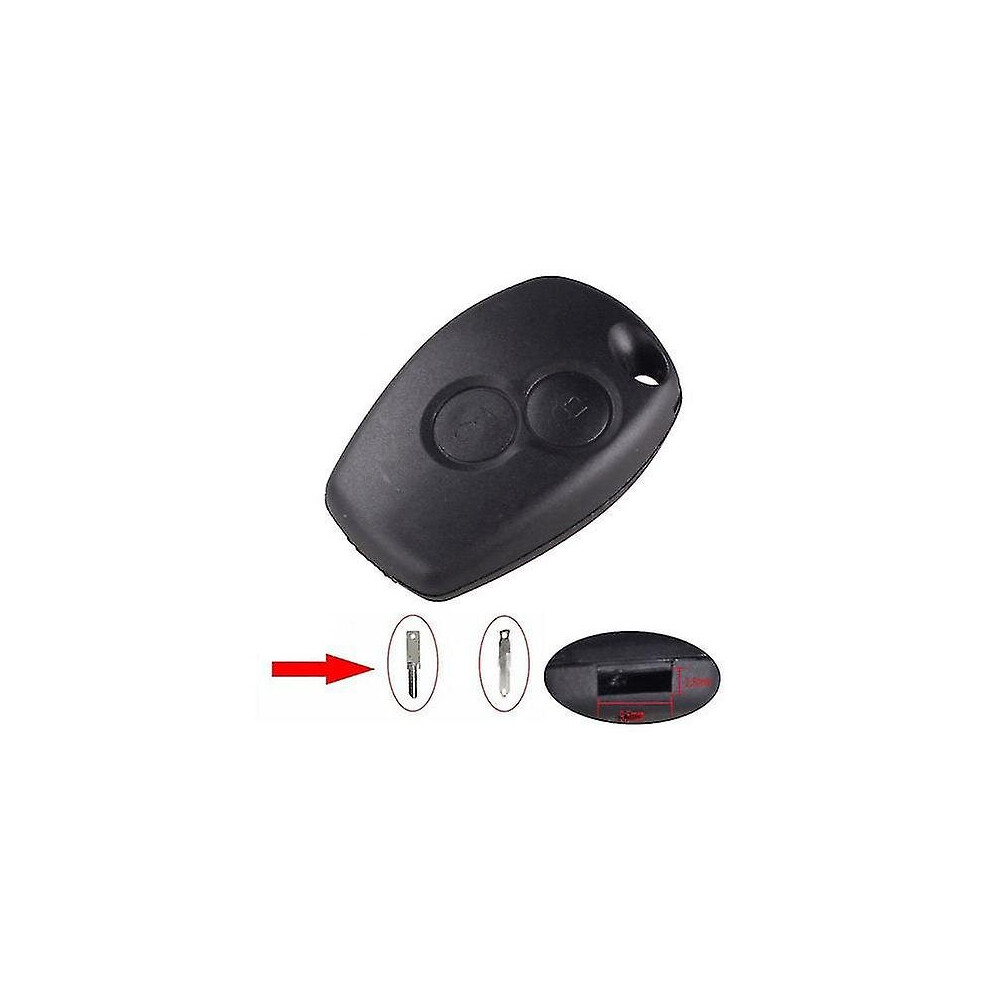 Renault Duster Dacia 2 Button Remote Key Case 2.5/9.5 Hole 9172662316759