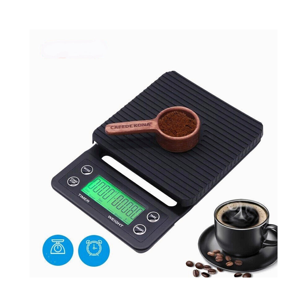 Electronic Coffee Timing Scale Weighing Countdown for Kitchen