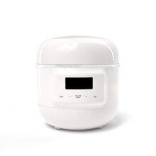 (White) Slow Cooker with Timer 200W 800ml Mini Slow Cooking Machine for Entrees Sauces Stews