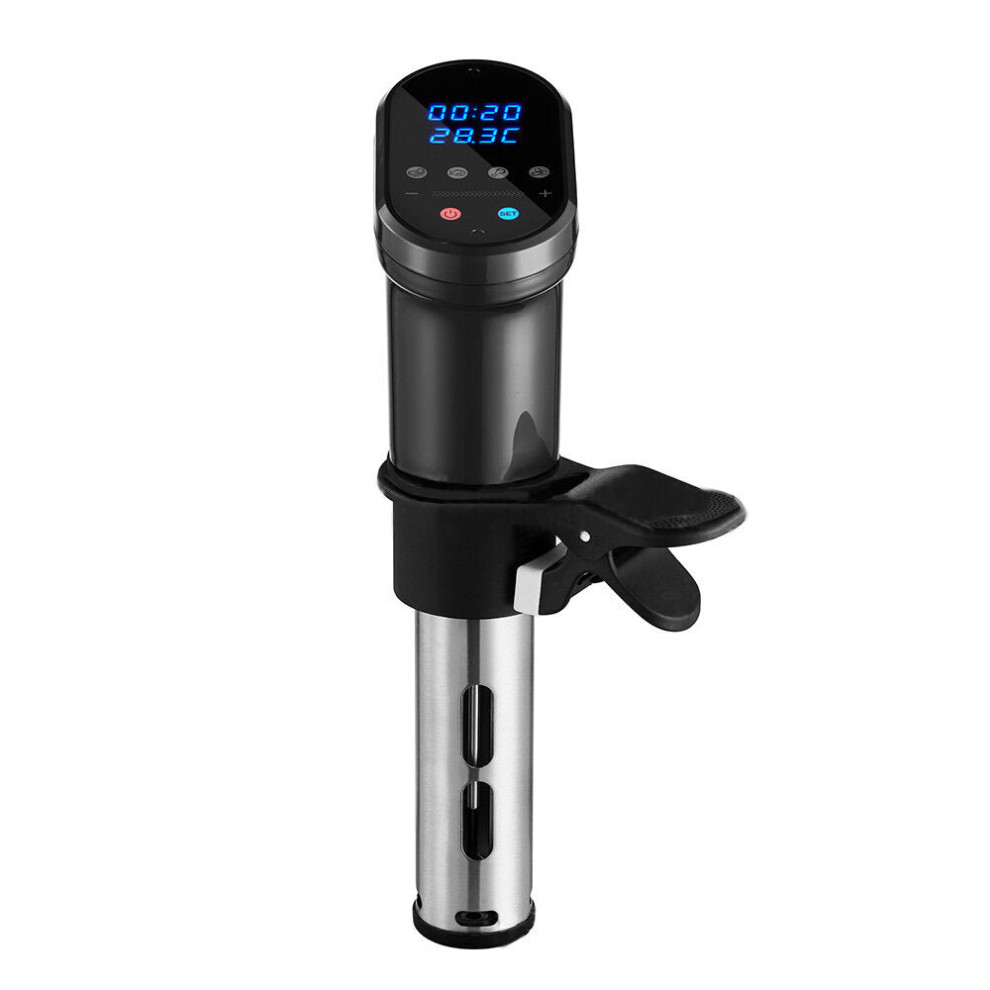 (Black) Wifi Slow Cooker 220V/240V 1200W App Remote Control Waterproof Low Temperature for Kitchen-EU Plug