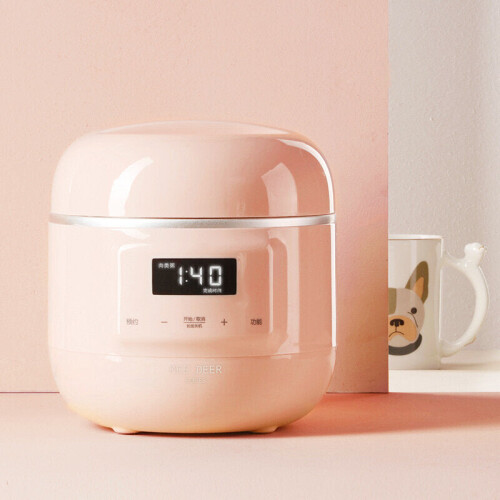 (White) Slow Cooker with Timer 200W 800ml Mini Slow Cooking Machine for Entrees Sauces Stews 1