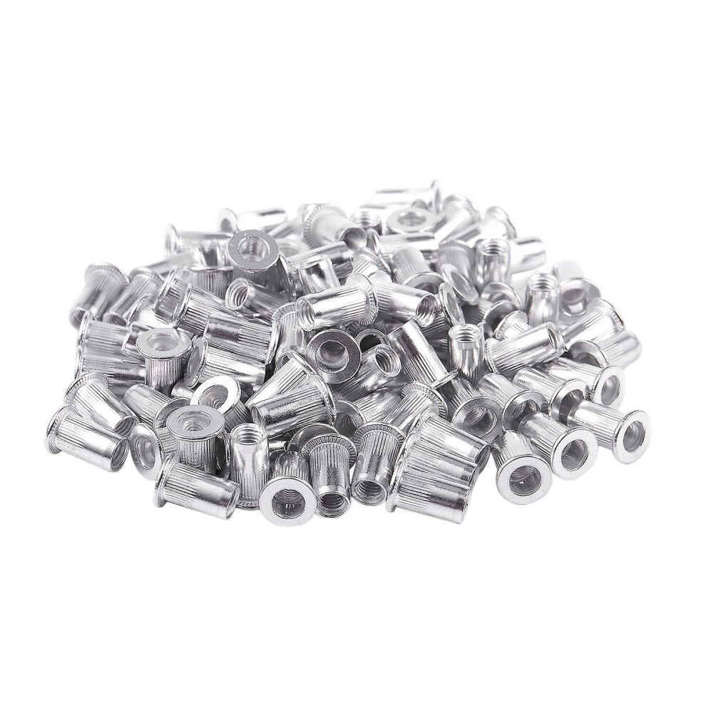 M5 Aluminium Threaded Rivnuts Flat Head Rivet Nuts Nutserts 100Pcs 9130527161388