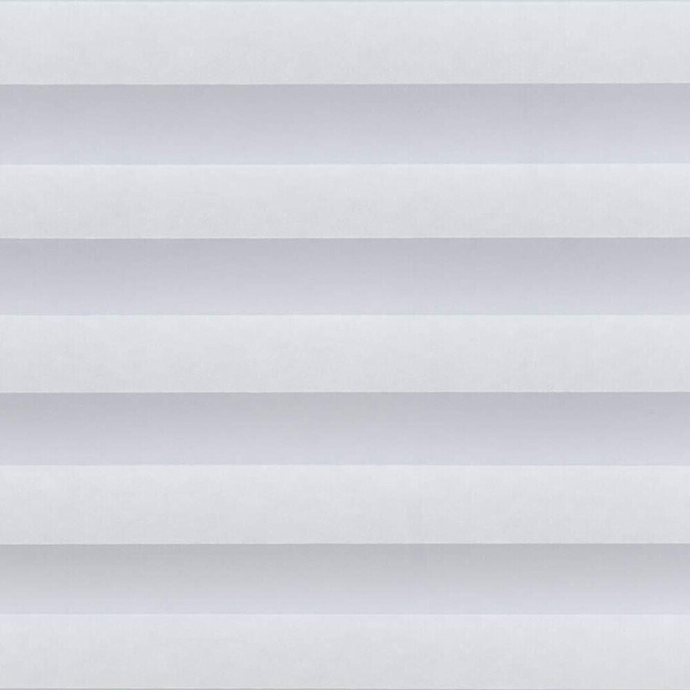 (White) Self-adhesive Non-woven Pleated Blinds Curtains Half Blackout Windows for Bathroom Balcony Living Room Home Window Shades Decor