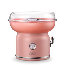 (Pink) Electric DIY Cotton Candy Maker 500W 300ml Portable Cotton Sugar Floss Machine Household