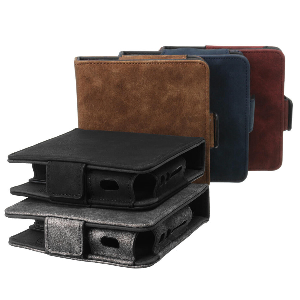 (Black) For Electronic Kit Luxury Leather Cards Case Box Holder Pouch Bag