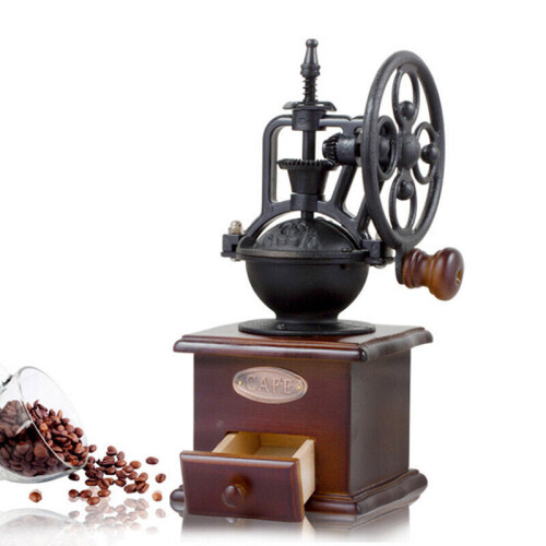 Hand-operated Bean Grinder Saving Labour with Wheel Disc Design for Coffee 2