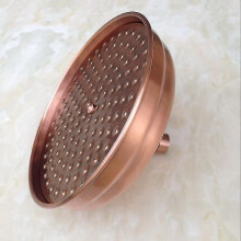 8 Inch Red Copper Antique Brass Round Shape Shower