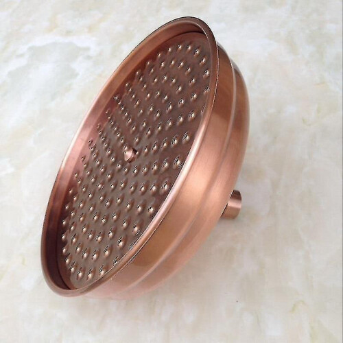 8 Inch Red Copper Antique Brass Round Shape Shower