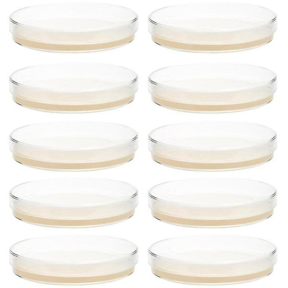 10pcs Prepoured Agar Plates Petri Dishes With Agar Science Experiment Supplies