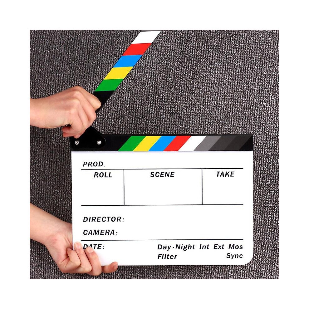 Videobrhotographic Props, Acrylic Board, Director's Clapper Botao 9172662320015