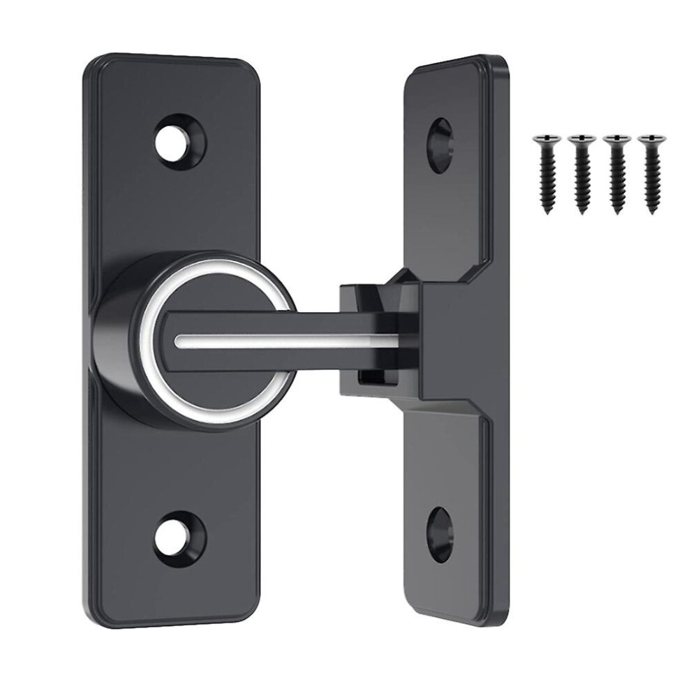 Barn Door Lock Hardware, 90 Degree Heavy Duty Gate Latches Flip Latch Safety Door Latch Lock 1 Pack