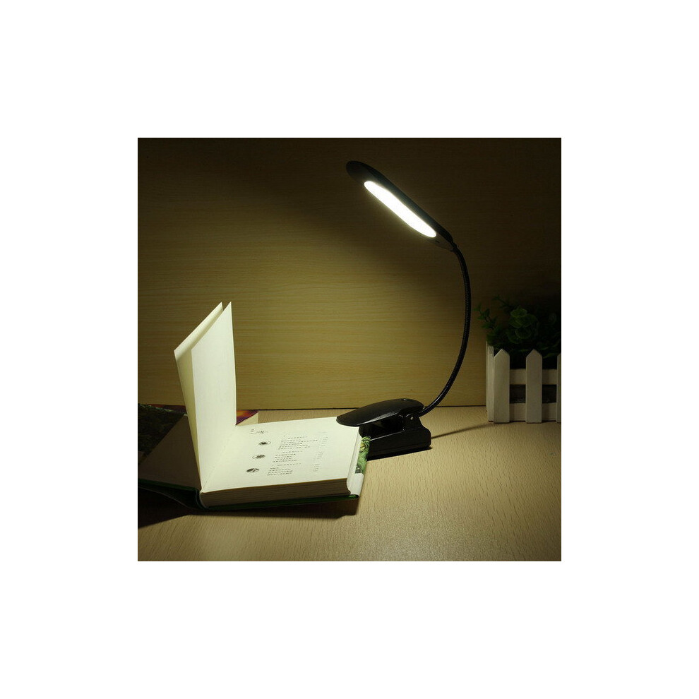 Rechargeable LED Adjustable Clip Lamp Light Eye Protection Flexible Night Light