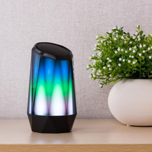 Portable LED Colorful Light Bluetooth Speaker RGB Bulb Smart Wireless ...