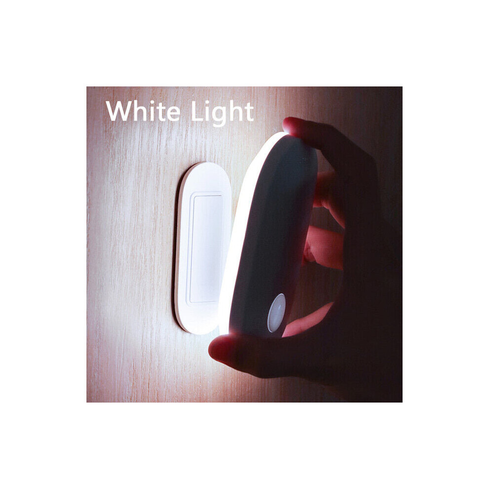 (White Light) PIR Motion Sensor Night Light Human Induction Backlight Magnetic LED Light Rechargeable Bedside Lamp Wall Lamp For Home for ZigBee