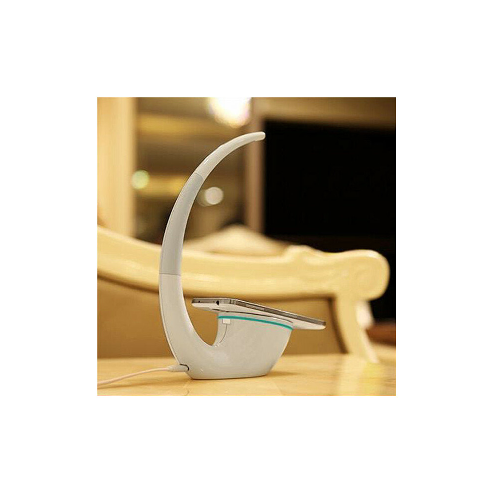QI Intelligent Energy Save Wireless Charger Table Lamp for Apple Samsung S6 iWatch