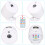 (Sunset+Aurora) RGB LED Star Sky Projection Lamp Sync With Music Remote Control Timed Sleep Function 8