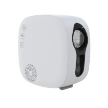 (White, EU Plug) Sky Projector Bluetooth Music Speaker LED Night Light Projector Galaxy Nebula Ocean Star Projector Moon Night Lamp