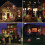 (EU Plug) LED Mini Projector Stage Light Adjustable Waterproof Lamp with 12 Slide Card 4