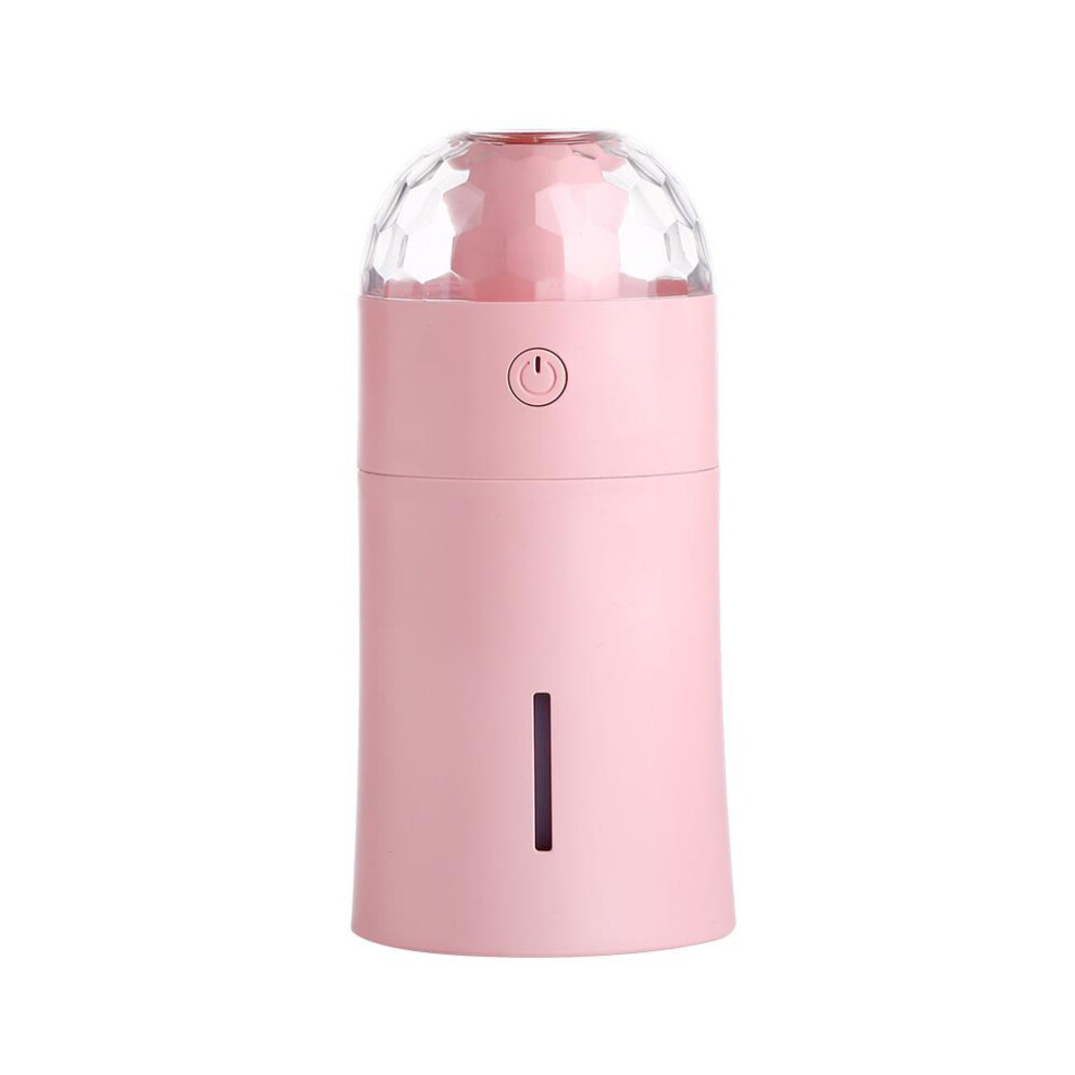 (Pink) The New Magic Cup Ultrasonic Humidifier with Colorful Led Lights Atmostphere Light