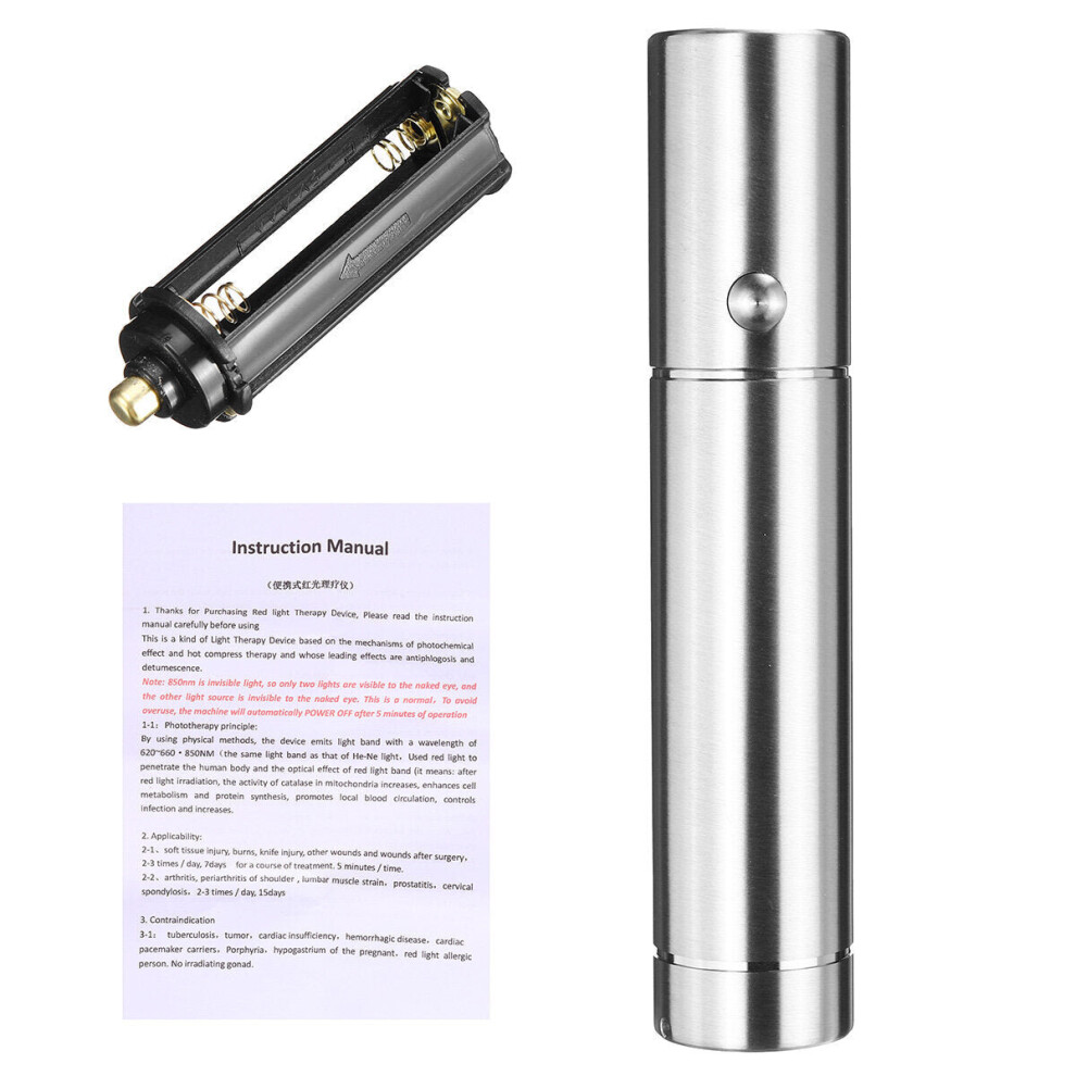 Greenzech Red/Light (Without Charger) Therapy Lamp Device 660Nm 850Nm Infra Therapy For Pain