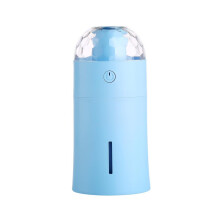 (Blue) The New Magic Cup Ultrasonic Humidifier with Colorful Led Lights Atmostphere Light