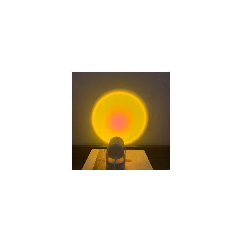 (Type D) USB Sunset Projection Lamp Aesthetic Table Lamp Anti-glare LED Night Light Romantic Visual Experience Rainbow Projector