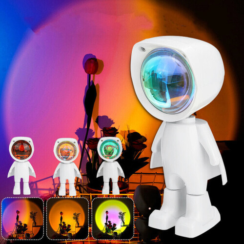 (sunset) Sun Sunset LED Light Rainbow Projection Desk Lamp Home Decor USB Night Light 1