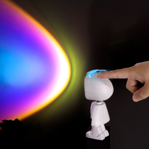 (sunset) Sun Sunset LED Light Rainbow Projection Desk Lamp Home Decor USB Night Light 2
