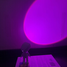(Purple) Sunset Light USB LED Light Night Light Projector Led Light LED Romantic Rainbow Sunset Atmosphere Light 360 Degree Decoration