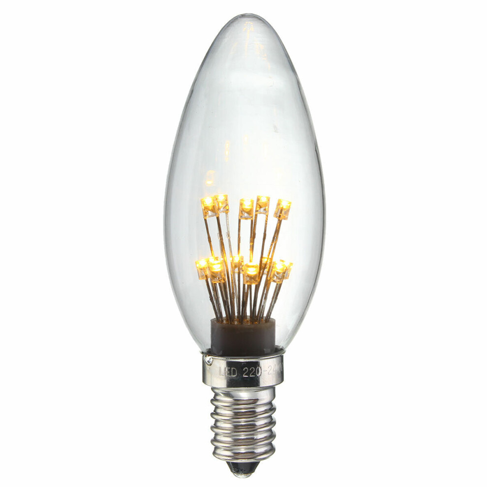 (#2) Light 1.5W Star Starry Sky LED Firework Filament Retro Decor Christmas Light Bulb 220V