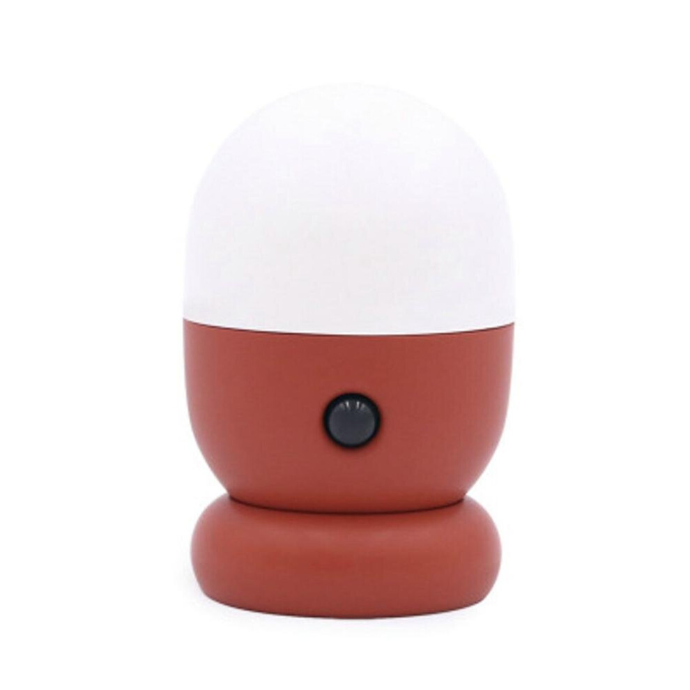 (Red) Capsule LED Night Light Protable PIR Motion Rechargeble Magnetic Wall Lamp Desk Light Stair Corridor