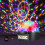 (US Plug) 9 Color LED Voice Control With Remote Control MP3 Crystal Ball Flashlightts Stage Sprinkle Lights 6