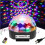 (US Plug) 9 Color LED Voice Control With Remote Control MP3 Crystal Ball Flashlightts Stage Sprinkle Lights 3