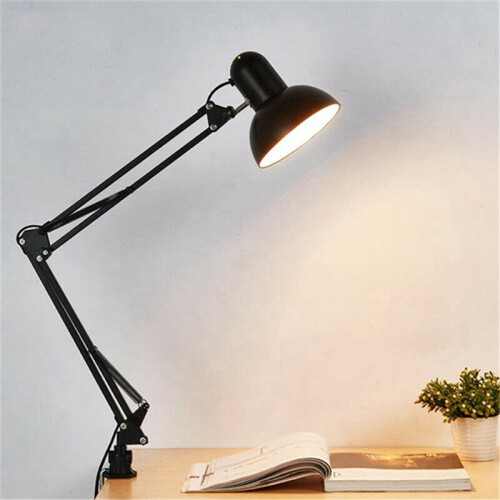 Large Adjustable Swing Arm Drafting Office Studio Clamp Table Lamp Desk Lamps Adjustable Light 2