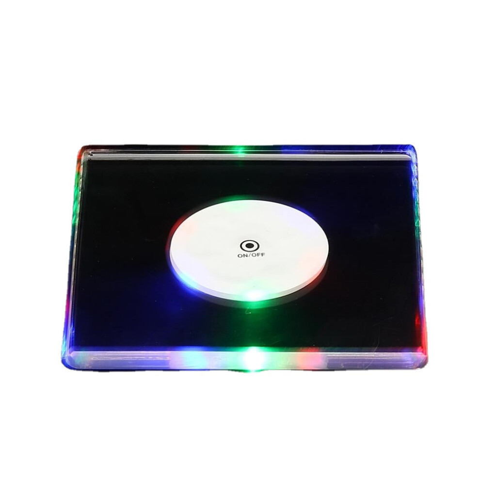 (Colorful) LED Night Light Color Bottle Cup Mat Sticker Club Cocktail Party Pad Holder Square