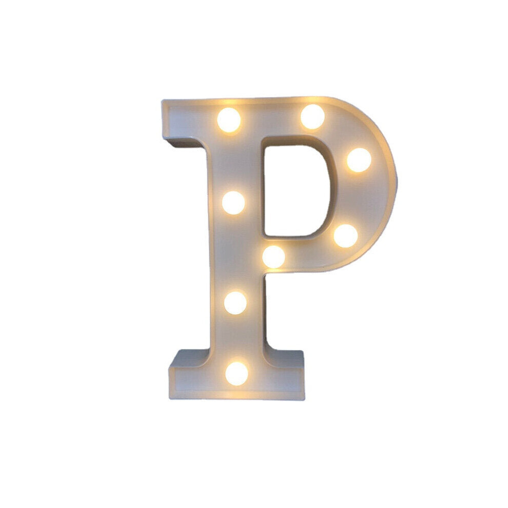 (P) LED English Letter And Symbol Pattern Night Light Home Room Proposal Decor Creative Modeling Lights For Bedroom Birthday Party