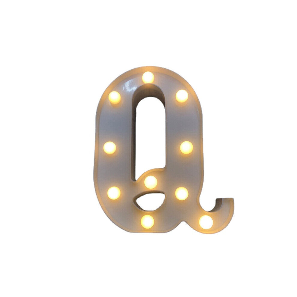 (Q) LED English Letter And Symbol Pattern Night Light Home Room Proposal Decor Creative Modeling Lights For Bedroom Birthday Party