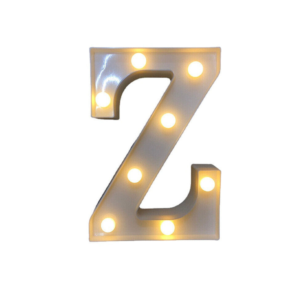 (Z) LED English Letter And Symbol Pattern Night Light Home Room Proposal Decor Creative Modeling Lights For Bedroom Birthday Party