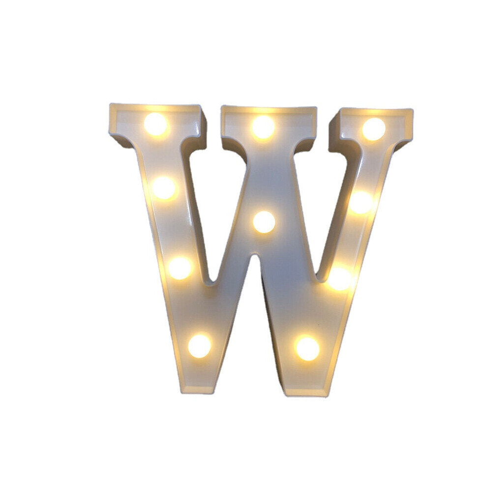 (W) LED English Letter And Symbol Pattern Night Light Home Room Proposal Decor Creative Modeling Lights For Bedroom Birthday Party