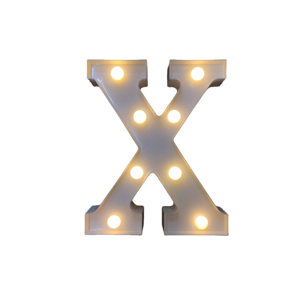 (X) LED English Letter And Symbol Pattern Night Light Home Room Proposal Decor Creative Modeling Lights For Bedroom Birthday Party