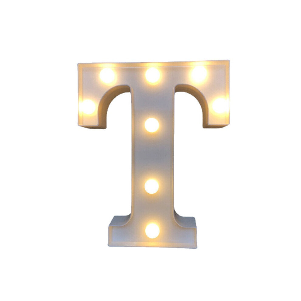 (T) LED English Letter And Symbol Pattern Night Light Home Room Proposal Decor Creative Modeling Lights For Bedroom Birthday Party