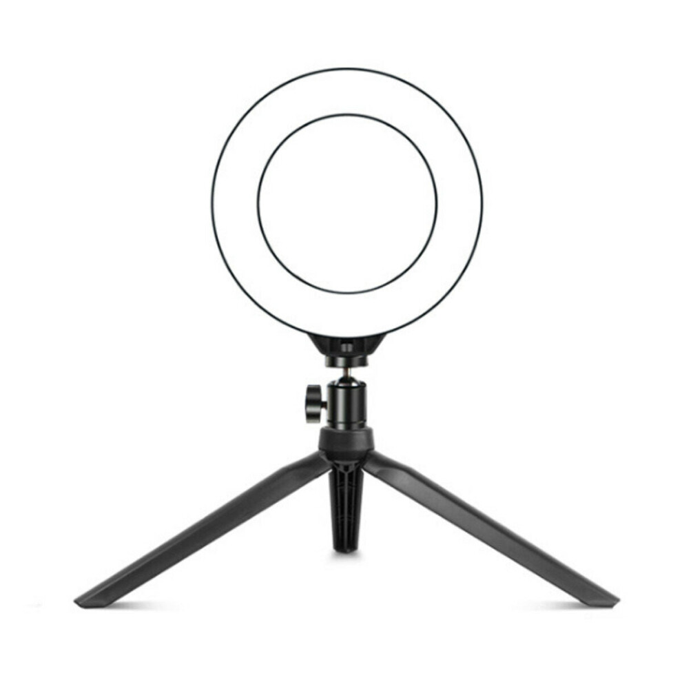 (26cm, Without Phone Clip) LED Ring Light Stand 3200K-5800K Dimmable Lamp for Selfie Video Photo Live Show
