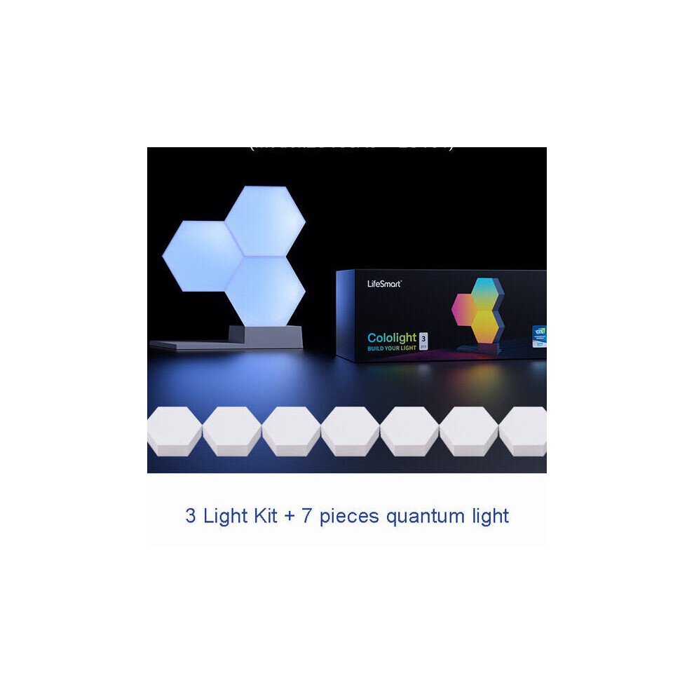(3 light kit +6 pieces quantum light) Colo-light LED Quantum Light Smart Geometry Assembling DIY Lamp WiFi Work with Google Assistant Alexa Cololight-image-OPC-PCJVYTK-NEW