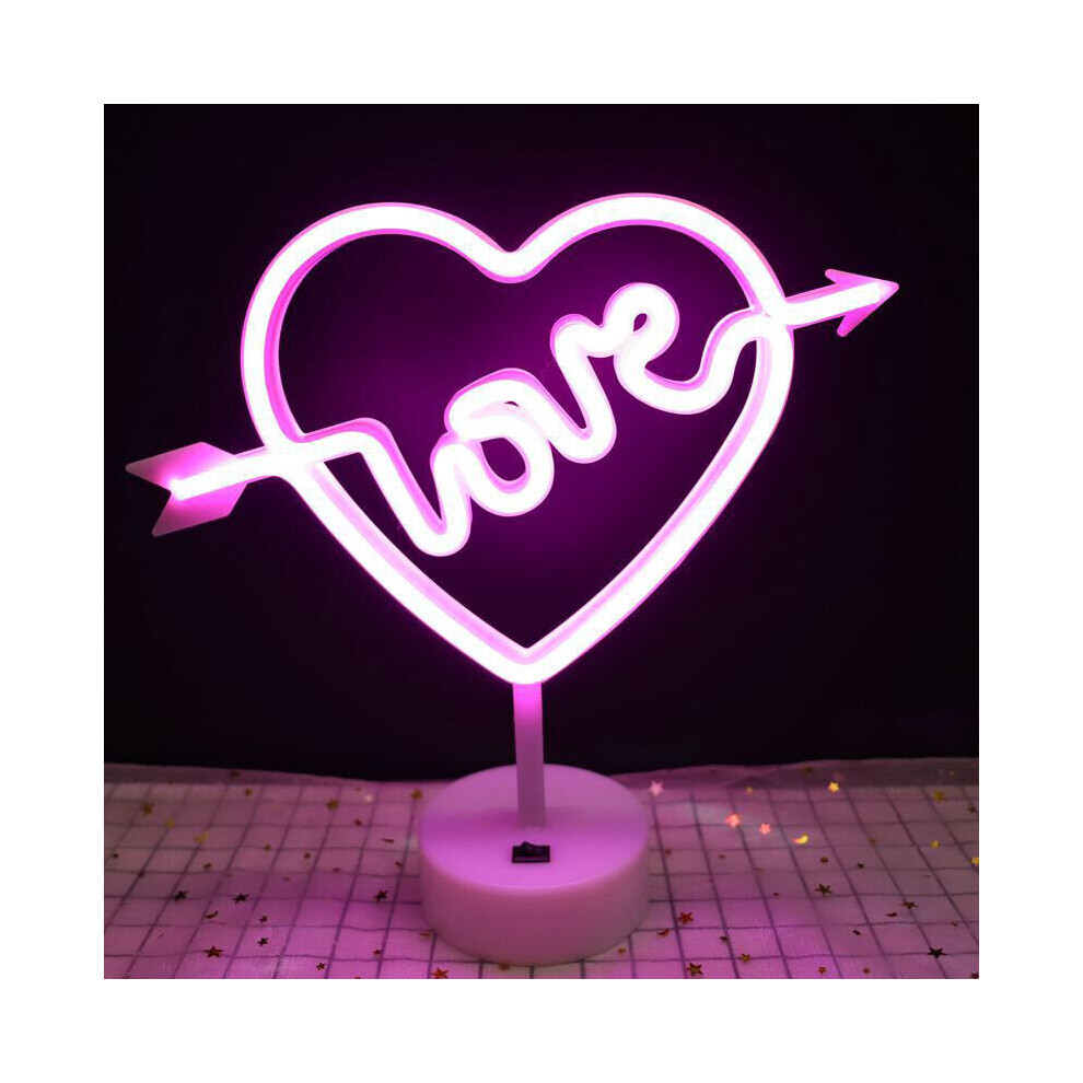 (Love sign light) Upgrade Neon Night Light Rabbit Vibrato Anchor Bigmouth Bird Creative Night Light Spot