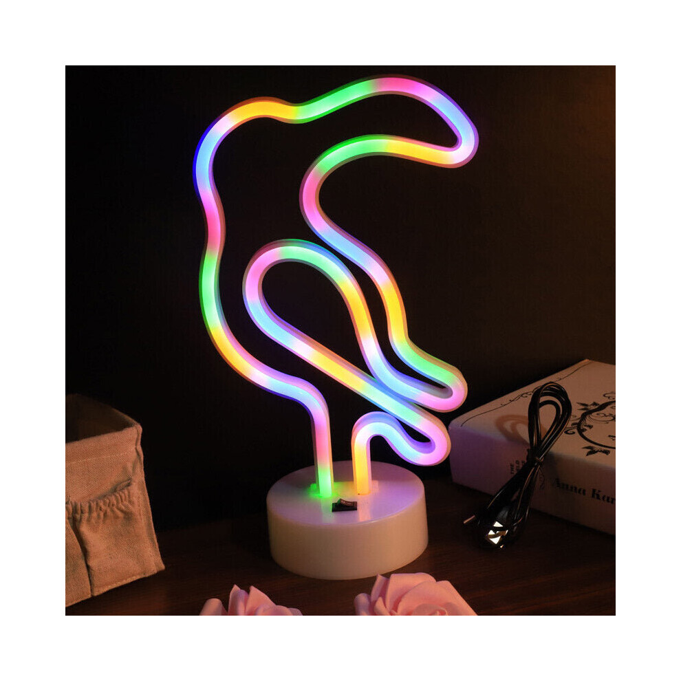 (Big Mouth bird sign light) Upgrade Neon Night Light Rabbit Vibrato Anchor Bigmouth Bird Creative Night Light Spot