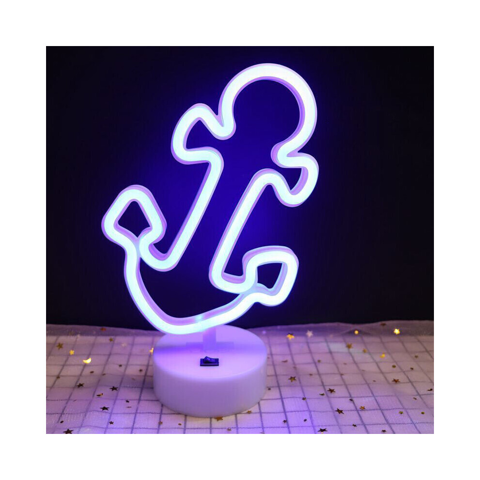 (Anchor sign light) Upgrade Neon Night Light Rabbit Vibrato Anchor Bigmouth Bird Creative Night Light Spot