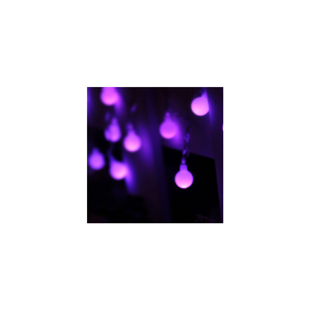 (Purple, 220V EU Plug) 10M 100 LED String Lights 110-220V LED Fairy Lights for Festival Christmas Decoration