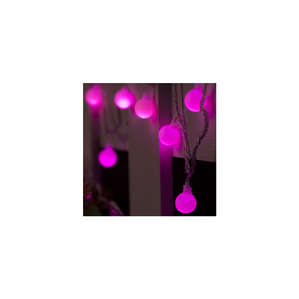 (Pink, 220V EU Plug) 10M 100 LED String Lights 110-220V LED Fairy Lights for Festival Christmas Decoration