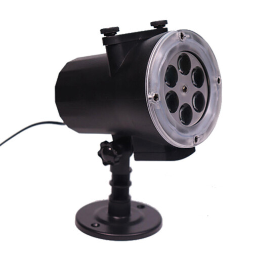 (EU Plug) LED Stage Light Waterproof Projection Lamp Outdoors Projector 12Card Remote Control Light 1
